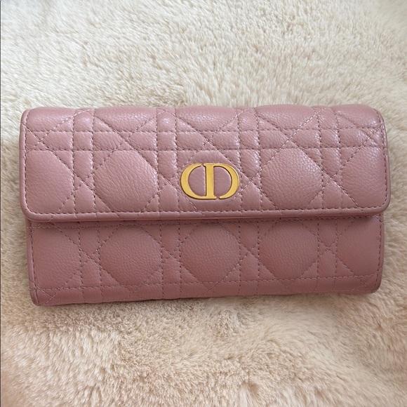 Dior Caro Orchid Long Wallet Limited Sakura Pink Color - Picture 1 of 6